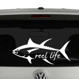 Tuna Fish Reel Life Vinyl Decal