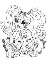 Monster High Printable Coloring Pages sketch template