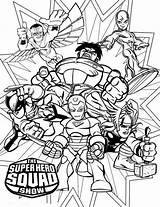 Super Hero Squad Coloring Pages At GetDrawings  Free Download sketch template
