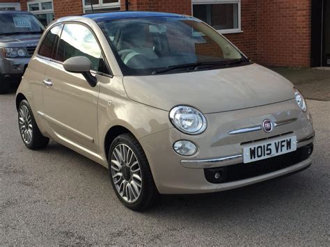 Fiat 500 1.2 Lounge 3dr [Start Stop] (beige) 2015 | in Burton-on-Trent, Staffordshire | Gumtree