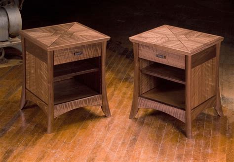 Hand Made Walnut Night Stands by Neal Barrett Woodworking | CustomMade.com