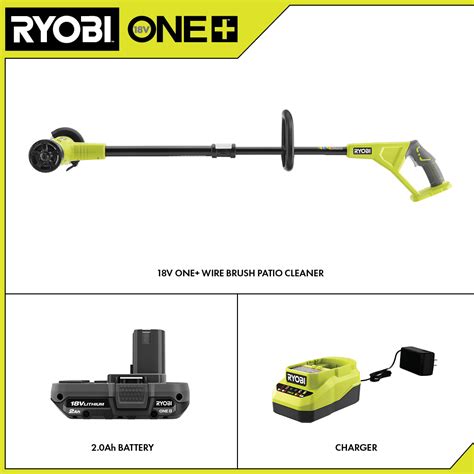 18V ONE+ OUTDOOR PATIO CLEANER - WIRE BRUSH KIT - RYOBI Tools