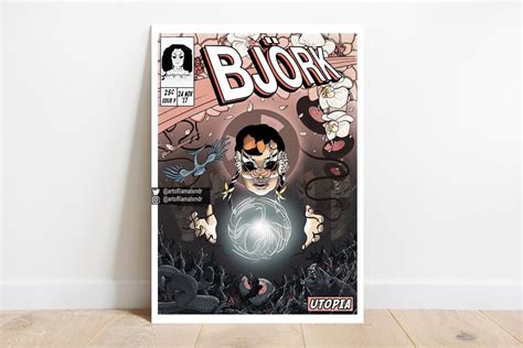 Björk Print Utopia Comic Cover Art - Etsy UK