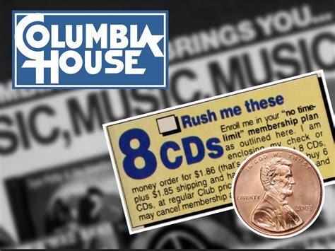 Columbia House - "8 CDs for 1 cent!" : r/nostalgia