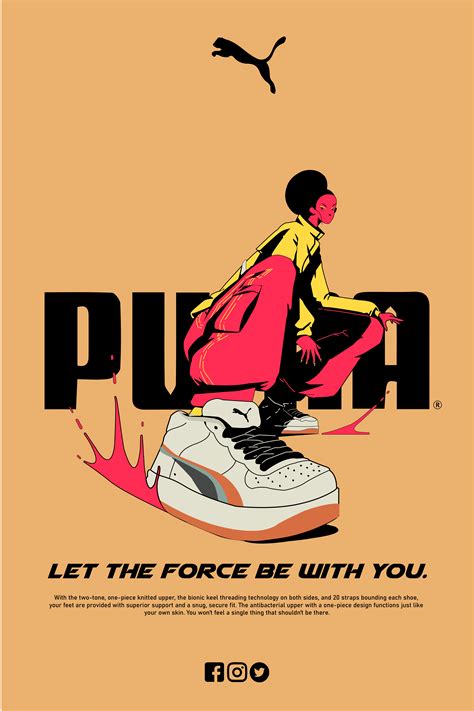 PUMA POSTER | Shoe poster, Sneakers illustration, Fashion poster design