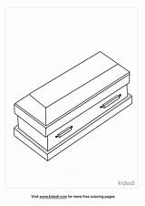 Coffin Coloring Casket Clip Template Cliparts Vampire Clipart Templates  sketch template