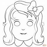 Dibujo De Máscara Ricitos Oro Para Colorear  Dibujos sketch template
