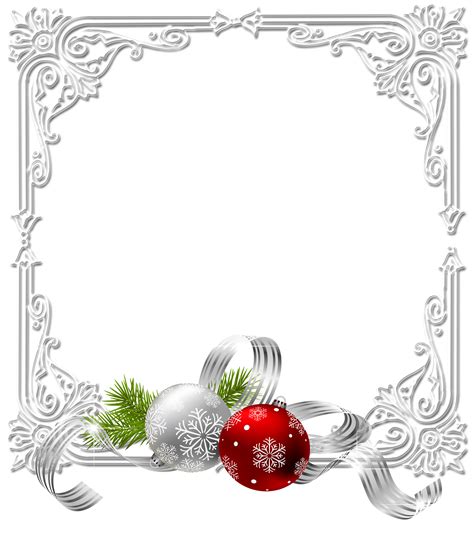 Large Christmas Transparent White Photo Frame with Christmas Bells | Christmas picture frames ...