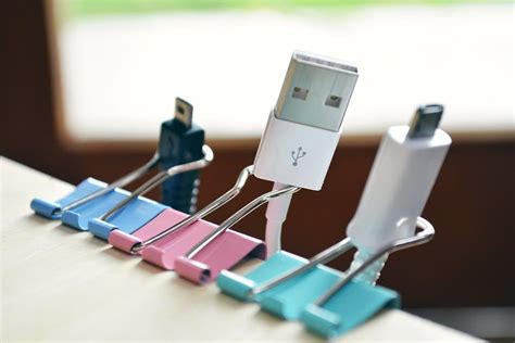 Organize tech cords: Keep tech cords organized by using binder clips. This isn’t only neat, it ...