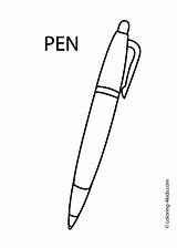 Free Kids Pen Color Pages Printable sketch template