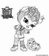 Monster High Chibi Coloring Page Printable sketch template