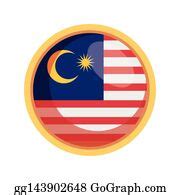 370 Malaysia Flag Button Clip Art | Royalty Free - GoGraph