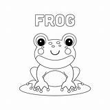 Frog Coloring Page Drawing Cartoon Outline Sketch Vector Car  sketch template