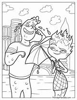 20 Elemental Coloring Pages Free PDF Printables  Disney coloring sketch template