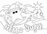 June Coloring Pages sketch template