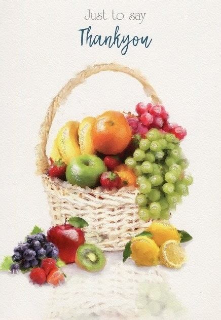 Fruit Basket Thank You Card