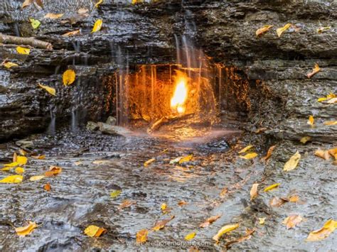 Eterna Flame Falls: A cachoeira com fogo nos Estados Unidos - Fatos Curiosos