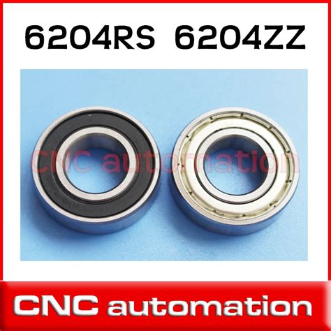 5pcs metal shielded 6204ZZ steel ball bearing 20x47x14 mm 6204 2Z bearing 20mm 20*47*14 6204Z ...