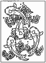 Koi Fish Pond Coloring Page  Free Printable Pages sketch template