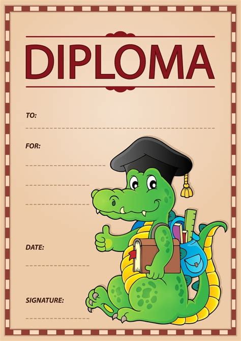 Cartoon styles diploma theme template vectors eps | UIDownload