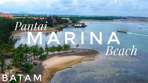 Pemandangan Drone PANTAI MARINA Batam Dari Atas Langit | Wisata Batam | Drone Aerial View Kota ...