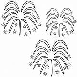 Fireworks Coloring Pages Printable Sketch Page sketch template