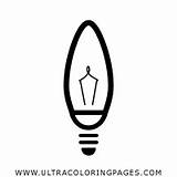 Candelabra Light Bulb Coloring Pages For Kids  Free sketch template