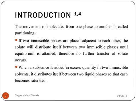 Partition coefficient