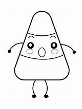 Candy Corn coloring Page  Free Printable sketch template