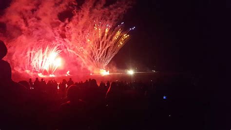 Fireworks at New Brighton Beach, Christchurch, New Zealand - YouTube