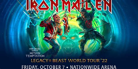 Iron Maiden – Legacy of the Beast World Tour 2022 | ColumbusMakesArt.com (en-US)