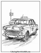 Taxi Coloring Pages Free PDF Printables  Sheets For Kids sketch template