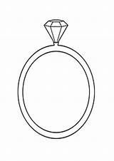 Coloring Page Diamond Ring  Home sketch template