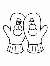Mittens coloring pages sketch template