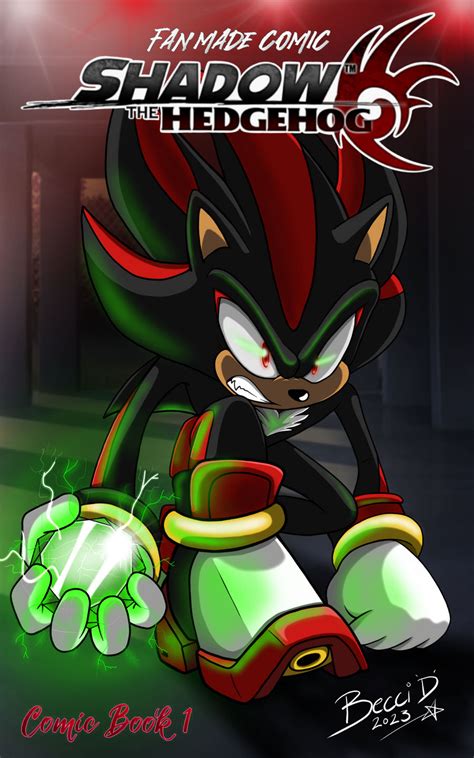 Shadow the hedgehog Comic (Book 1, cover) by Mysterious-D on DeviantArt