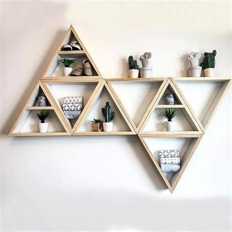 Made of wooden material, this triangle rack that need to assembly by yourself, is stylish and ...