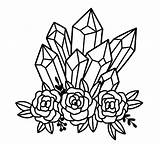 Cristal Para Kristall Colorear Dibujo Crystal Coloring Kleurplaat  sketch template