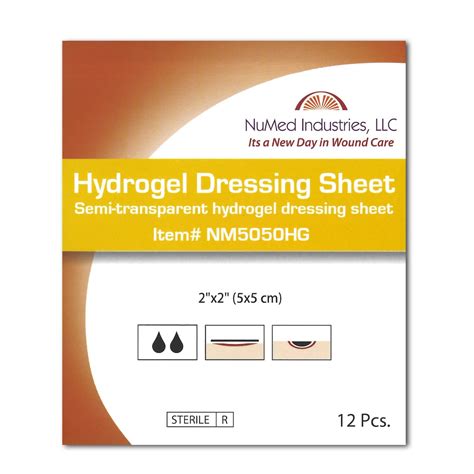 Hydrogel Dressing 2x2 (12 ct.) | BODYARMOR MEDICAL SUPPLIES