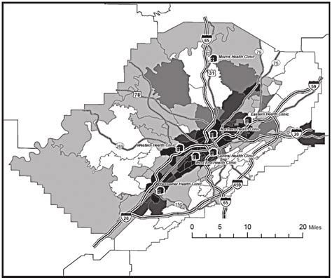 Jefferson County Department of Health primary care center locations and... | Download Scientific ...