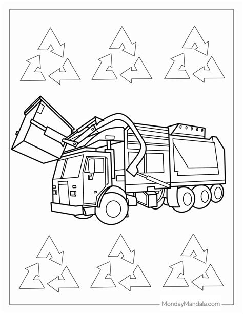 20 Garbage Truck Coloring Pages (Free PDF Printables)