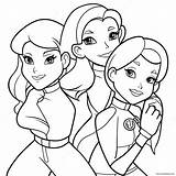 Totally Spies Coloring Page 51583 40791 sketch template