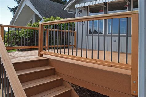 Composite Decking Material Installation Near Yelm | Deck railings ...