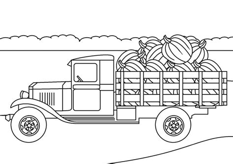 Mail Truck Coloring Page - Free Printable Coloring Pages for Kids