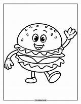 85  Cheeseburger Coloring Pages For Kids & Adults Free Printable PDFs sketch template