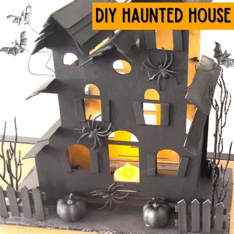 Dollar Tree Cardboard Haunted House DIY - OriginalMOM