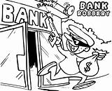 Cartoon Bank Robber Coloring Page Ginormasource Kids  Vrogueco sketch template