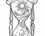 Hourglass Adult Coloring Pages sketch template
