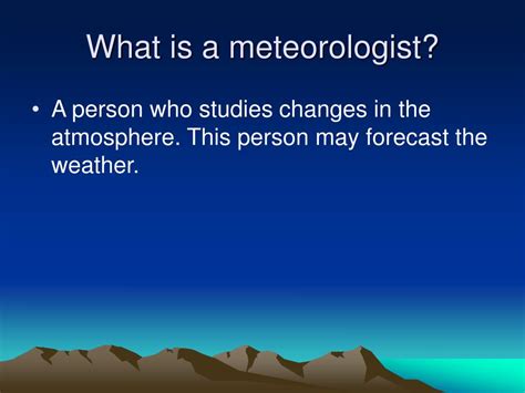 PPT - Introduction of Meteorology PowerPoint Presentation, free ...