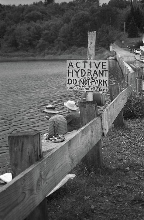 Brookfield, Vt - Floating Bridge 4 BW Photograph by Frank Romeo