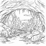 Printable Cave Coloring Pages Free For Kids And Adults sketch template